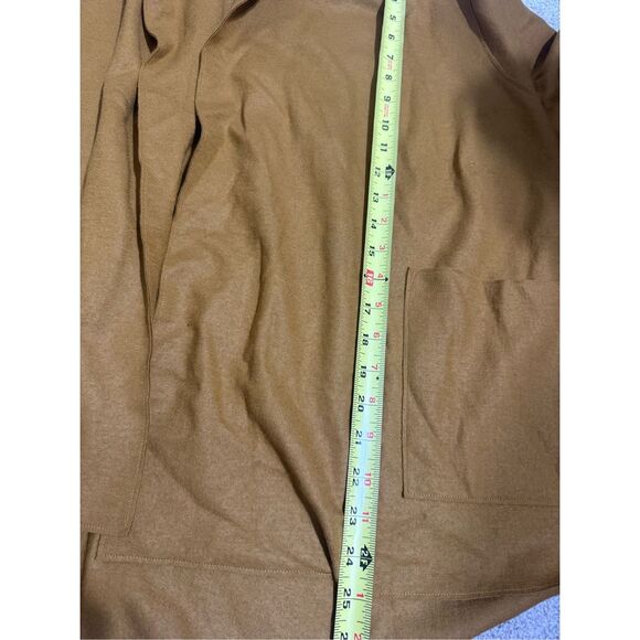 NWT New Eileen Fisher 100% Wool Open Kimono Jacket Size 2X Mustard Yellow Boiled - Picture 10 of 11